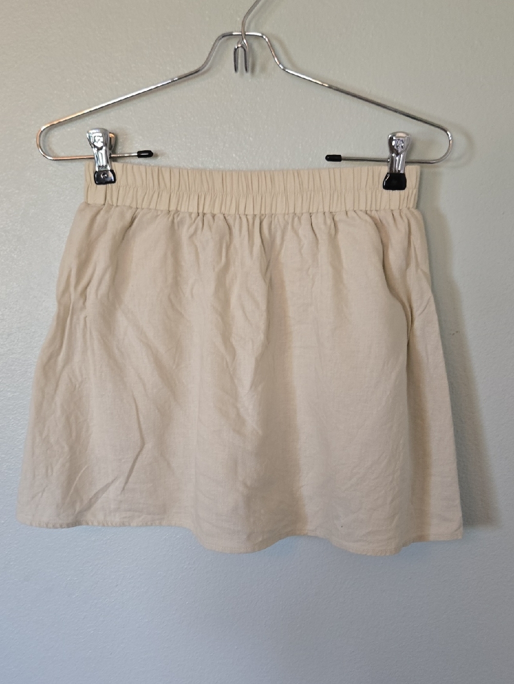 Kourt | Beige Linen Skort Size Medium